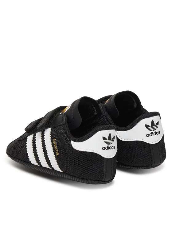 картинка Кроссовки Superstar Crib Adidas, черный от магазина Одежда+