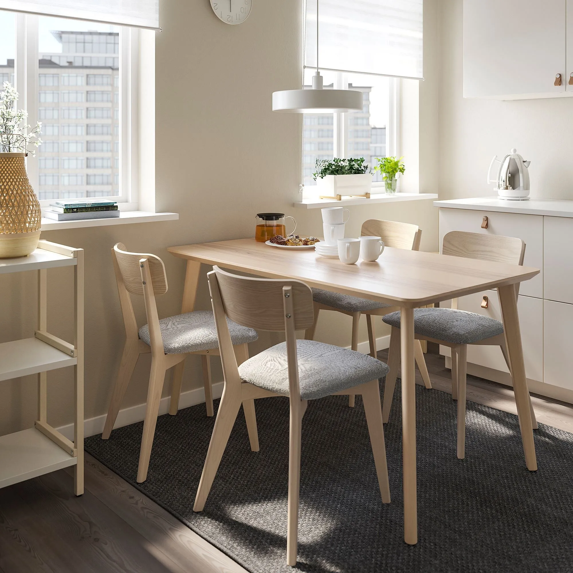 картинка Кухонный стол Ikea Lisabo 140х78, шпон ясеня от магазина Одежда+