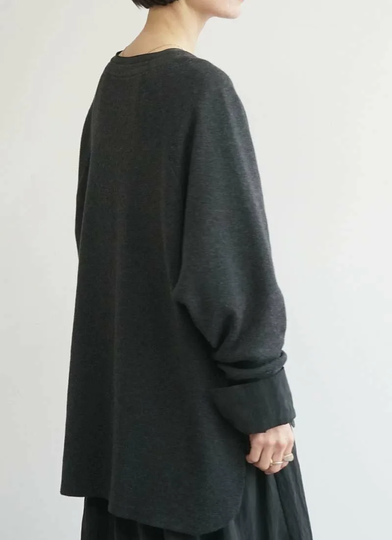 картинка Вязаная рубашка-поло с воротником-стойкой Fashfren, Charcoal от магазина Одежда+