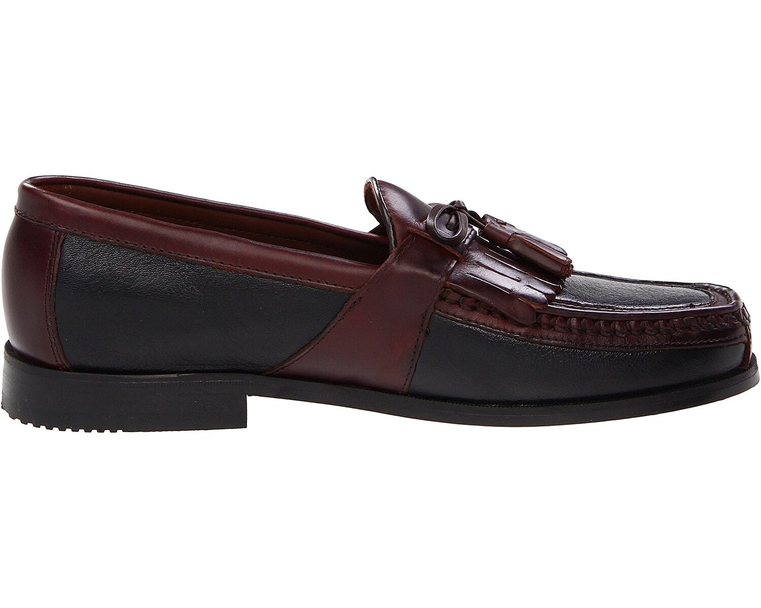 картинка Лоферы Aragon Kiltie Tassel Loafer Johnston & Murphy, черный/бордовый от магазина Одежда+