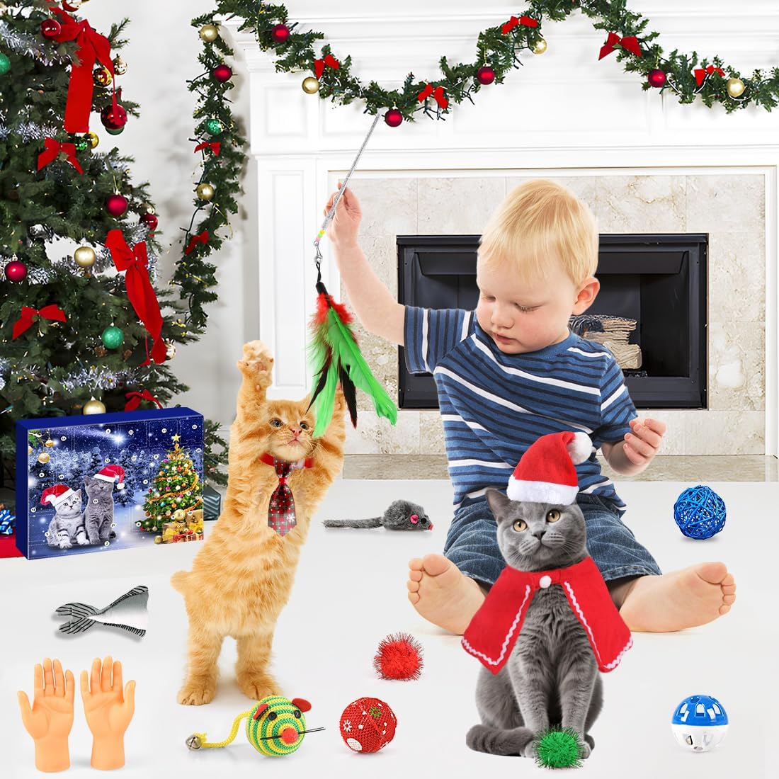 картинка Адвент-календарь 2025 Christmas Cats Toys от магазина Одежда+