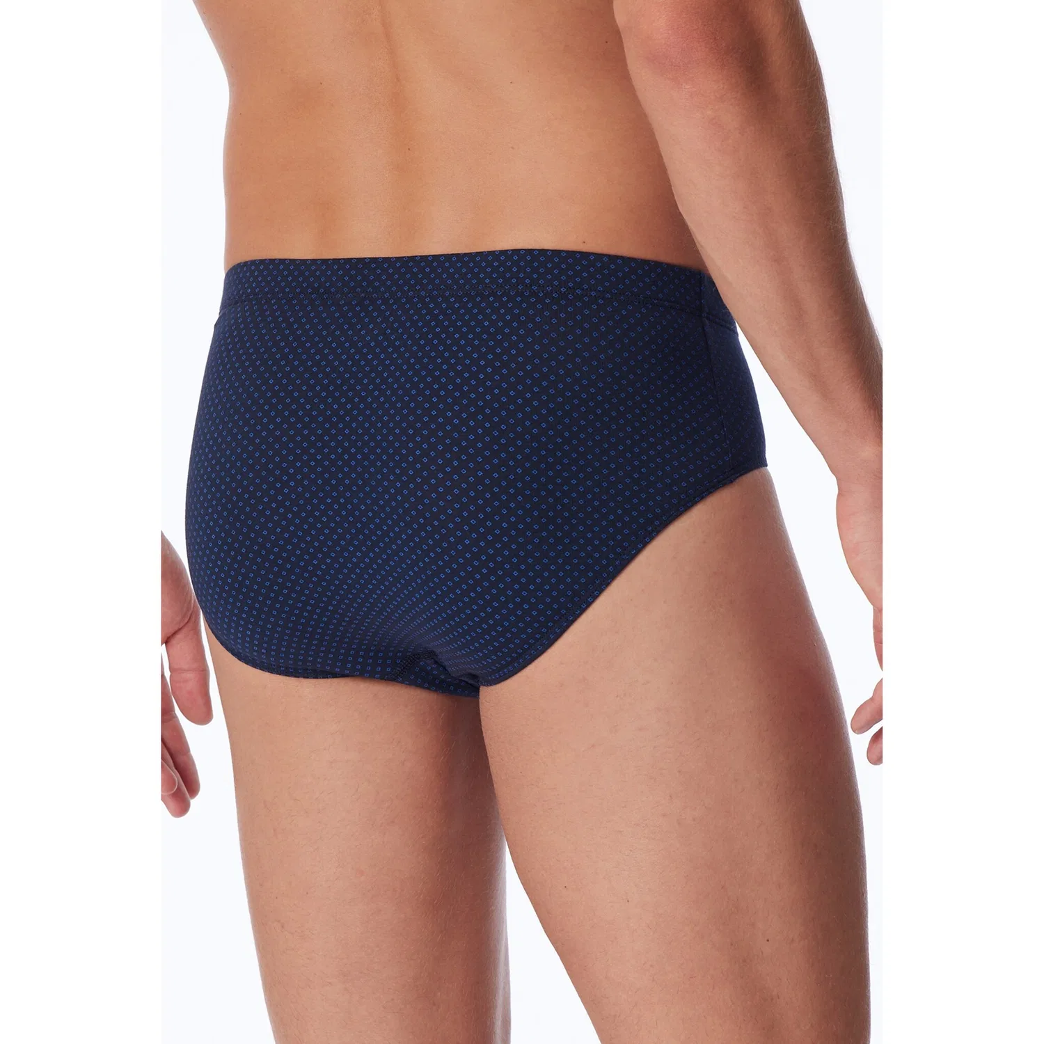 картинка Мужской мини-слип с принтом Cotton Casual Schiesser, Blue от магазина Одежда+