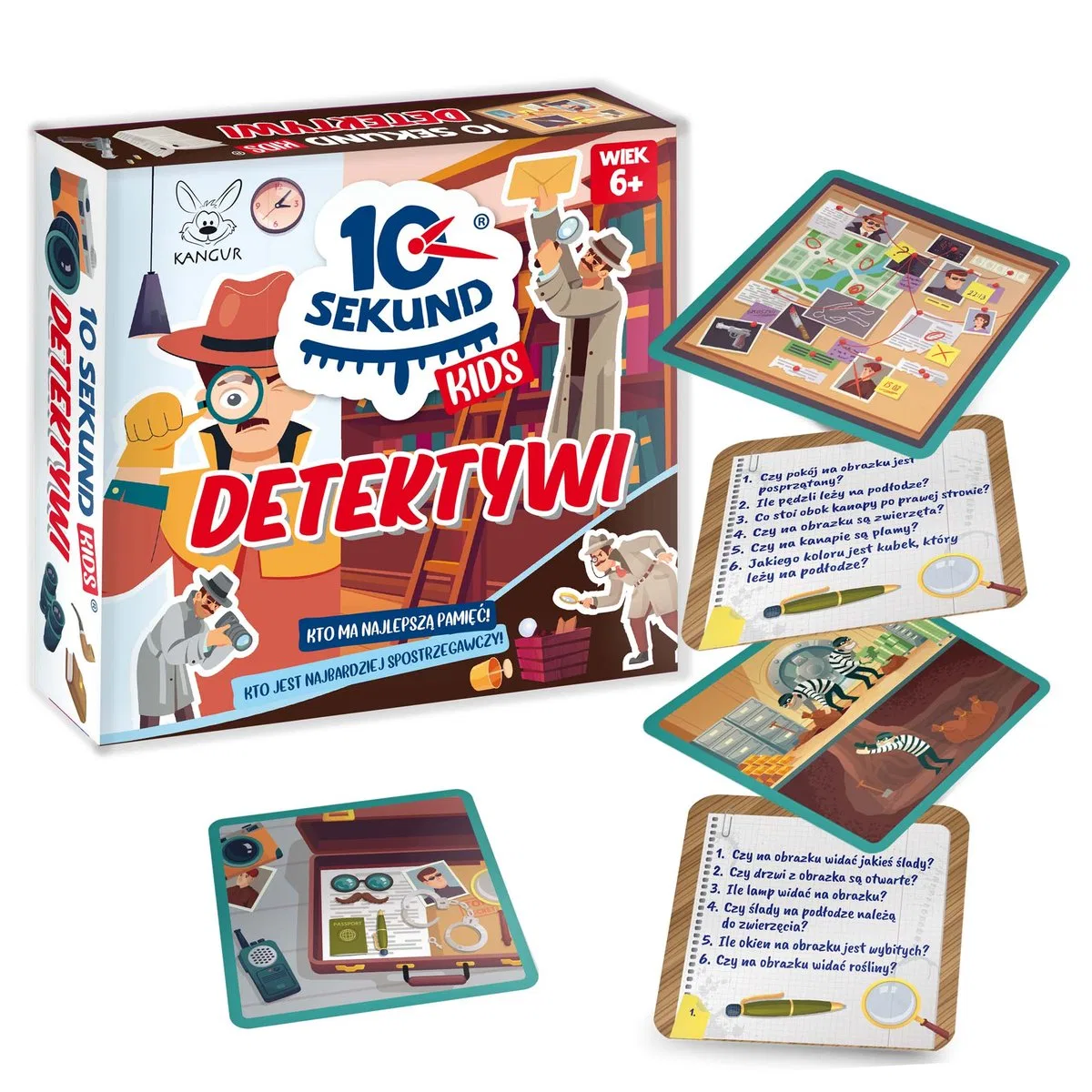 картинка Настольная игра 10 Seconds Kids Детективы Kangur от магазина Одежда+