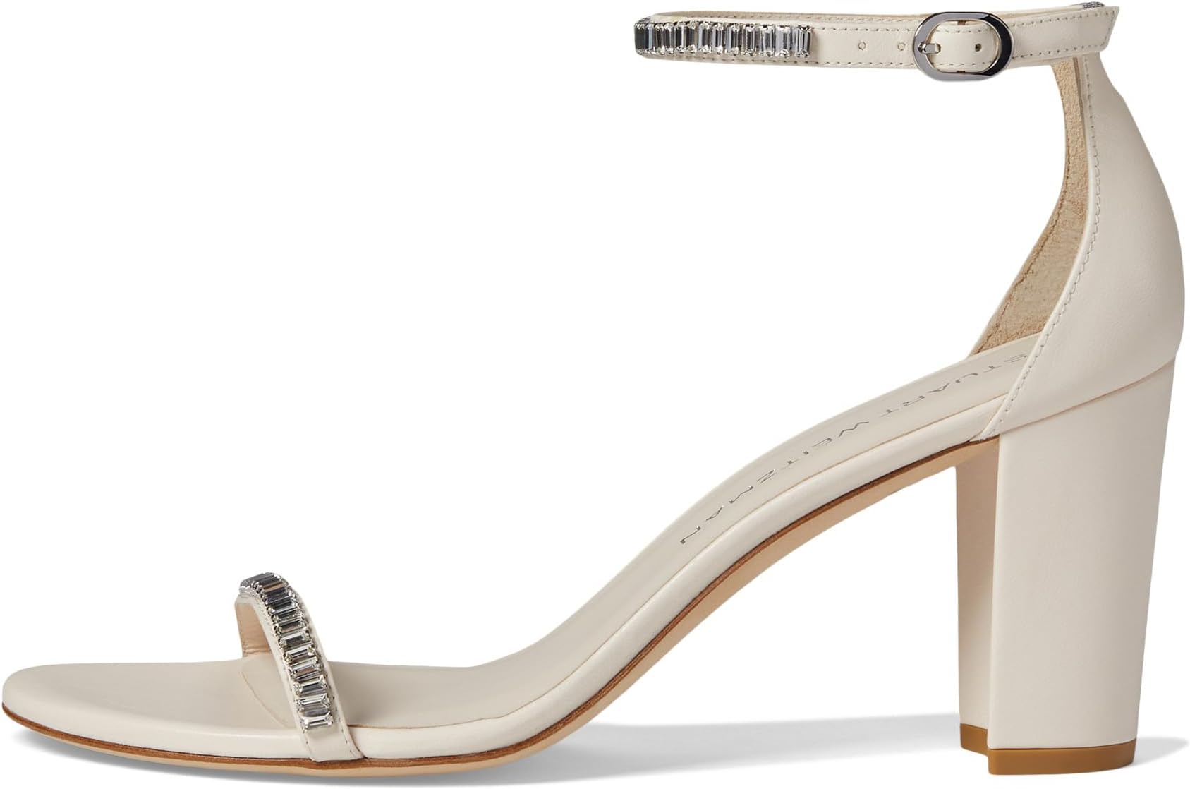 картинка Босоножки Stuart Weitzman Nearlynude Stefanie Sandal, цвет Seashell/Clear от магазина Одежда+