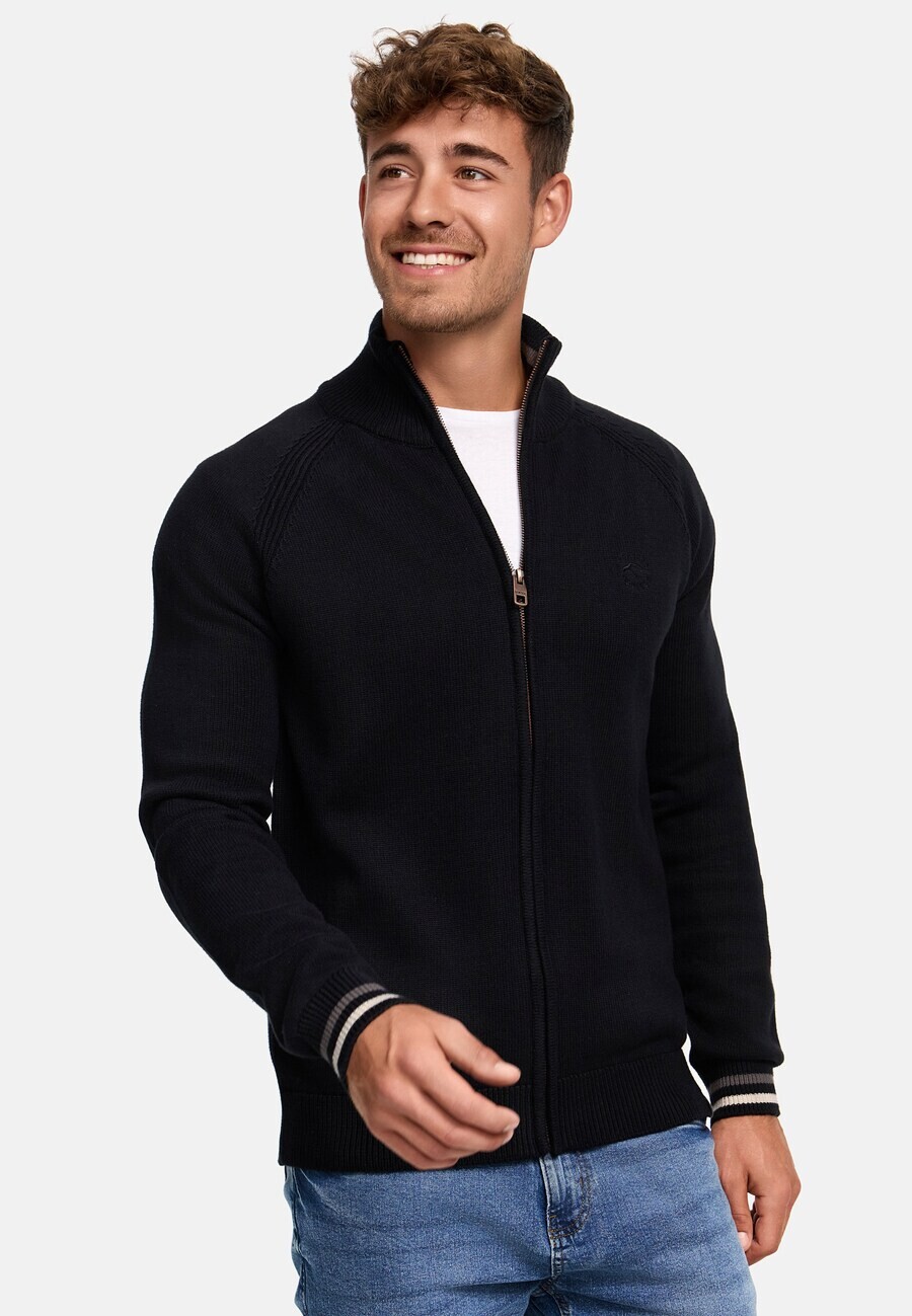 картинка Вязаный кардиган INDICODE JEANS Knit Cardigan Arutemia, черный от магазина Одежда+