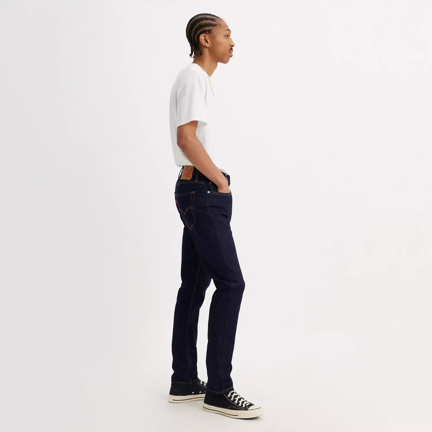 картинка Мужские джинсы Levi's 512 Slim Taper, классический темно-синий от магазина Одежда+