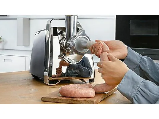 картинка Мясорубка Bosch MFW67440 2000W, черный / серебристый от магазина Одежда+