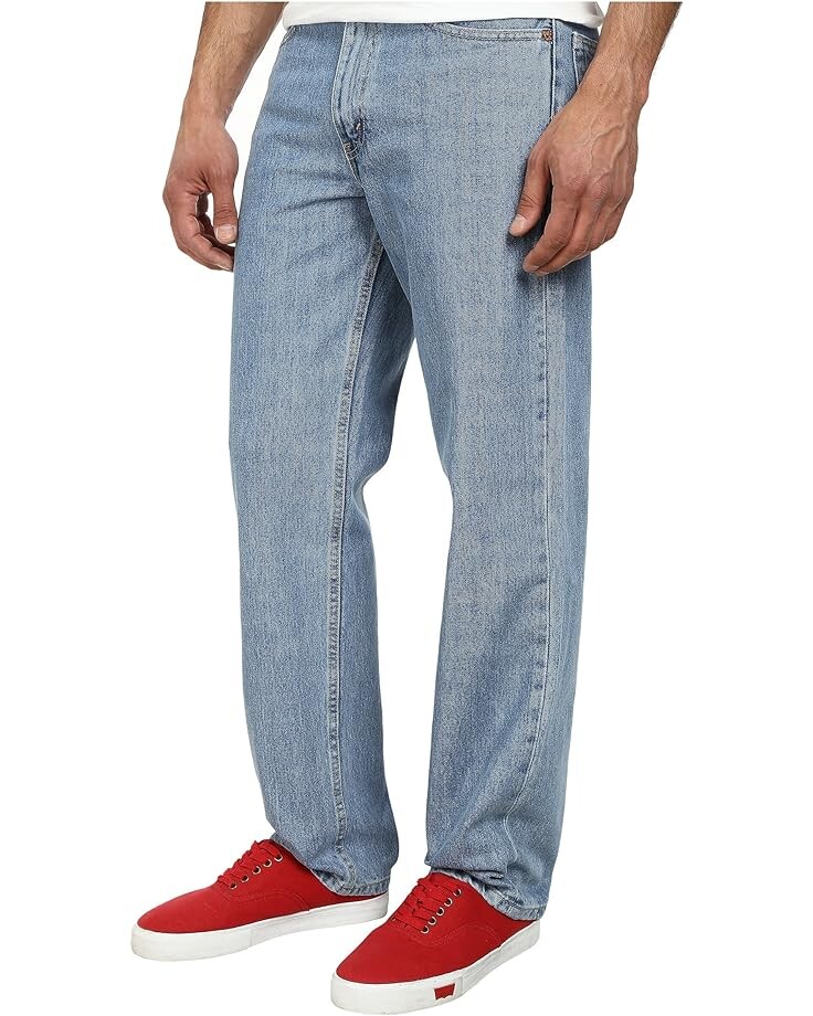 картинка Джинсы Levi's Mens 550 Relaxed Fit, цвет Light Stonewash от магазина Одежда+