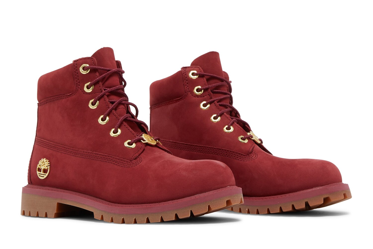 картинка Ботинки Timberland Premium 6 Inch Junior, темно-красный от магазина Одежда+