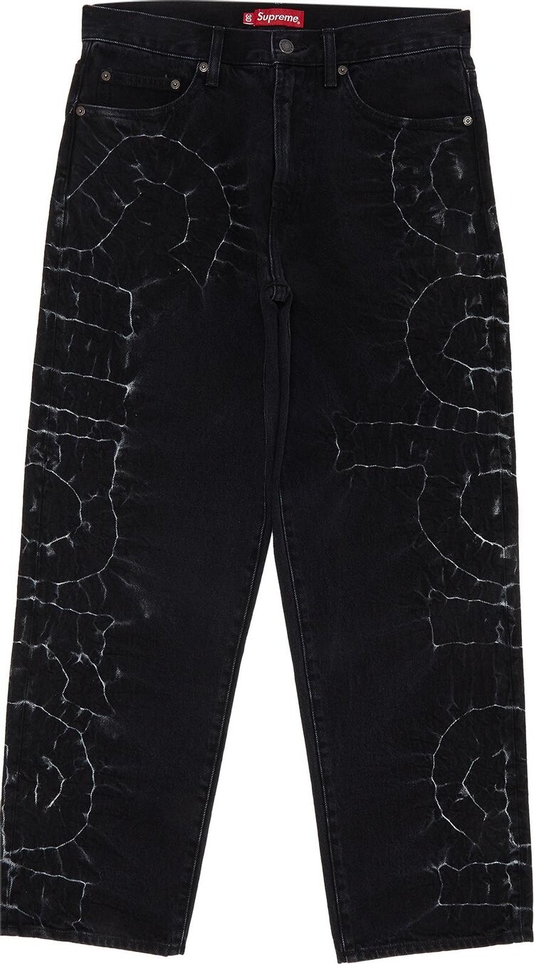картинка Джинсы Supreme Shibori Loose Fit Jean 'Black', черный от магазина Одежда+