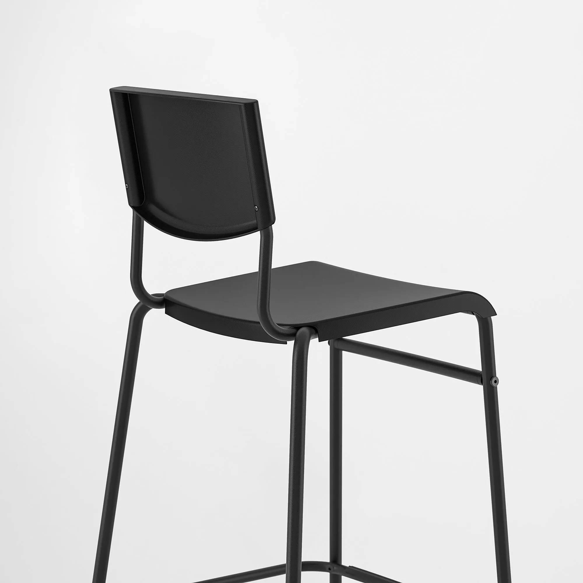картинка Барный стул, черный, 63 см, STIG IKEA от магазина Одежда+