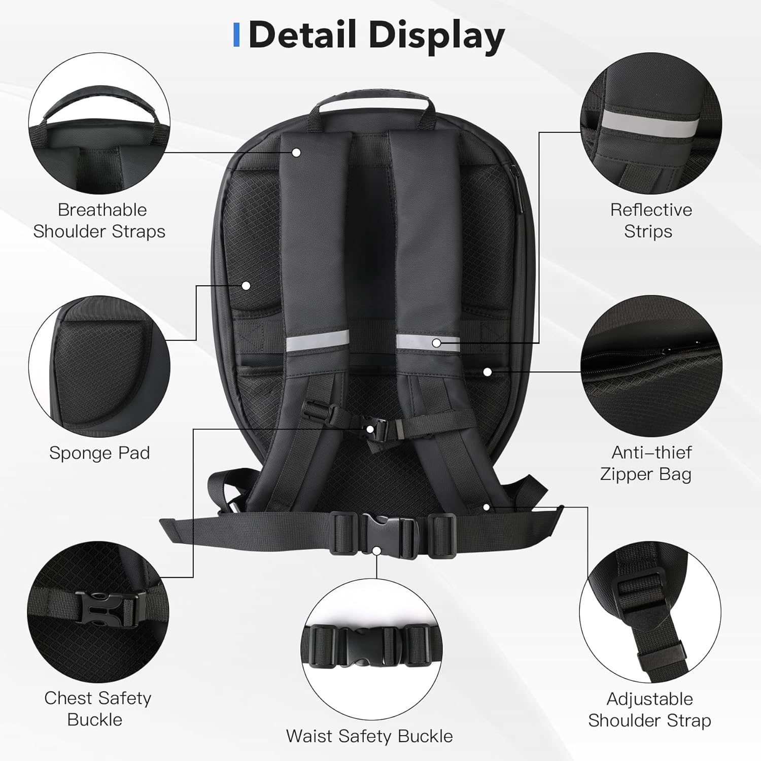 картинка Мотоциклетный LED-рюкзак Dabashan, 30 л, граффити от магазина Одежда+