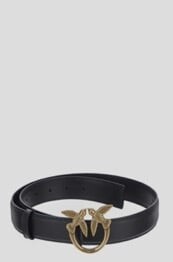 картинка Ремень Pinko Love Birds Leather, черный от магазина Одежда+