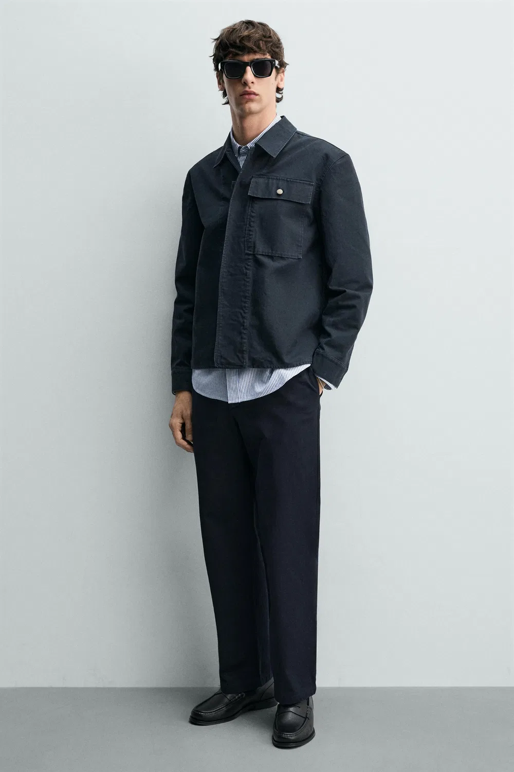 картинка КОЖАНЫЕ ЛОФЕРЫ ZARA, Black от магазина Одежда+