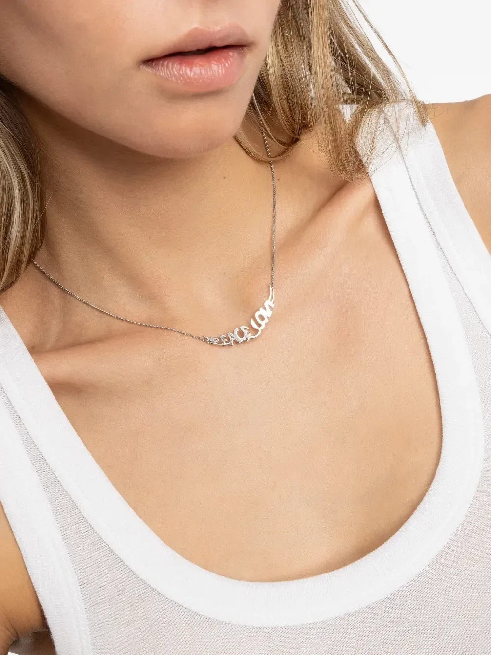 картинка Колье Peace с мотивом крыльев Zadig&Voltaire, серебряный от магазина Одежда+