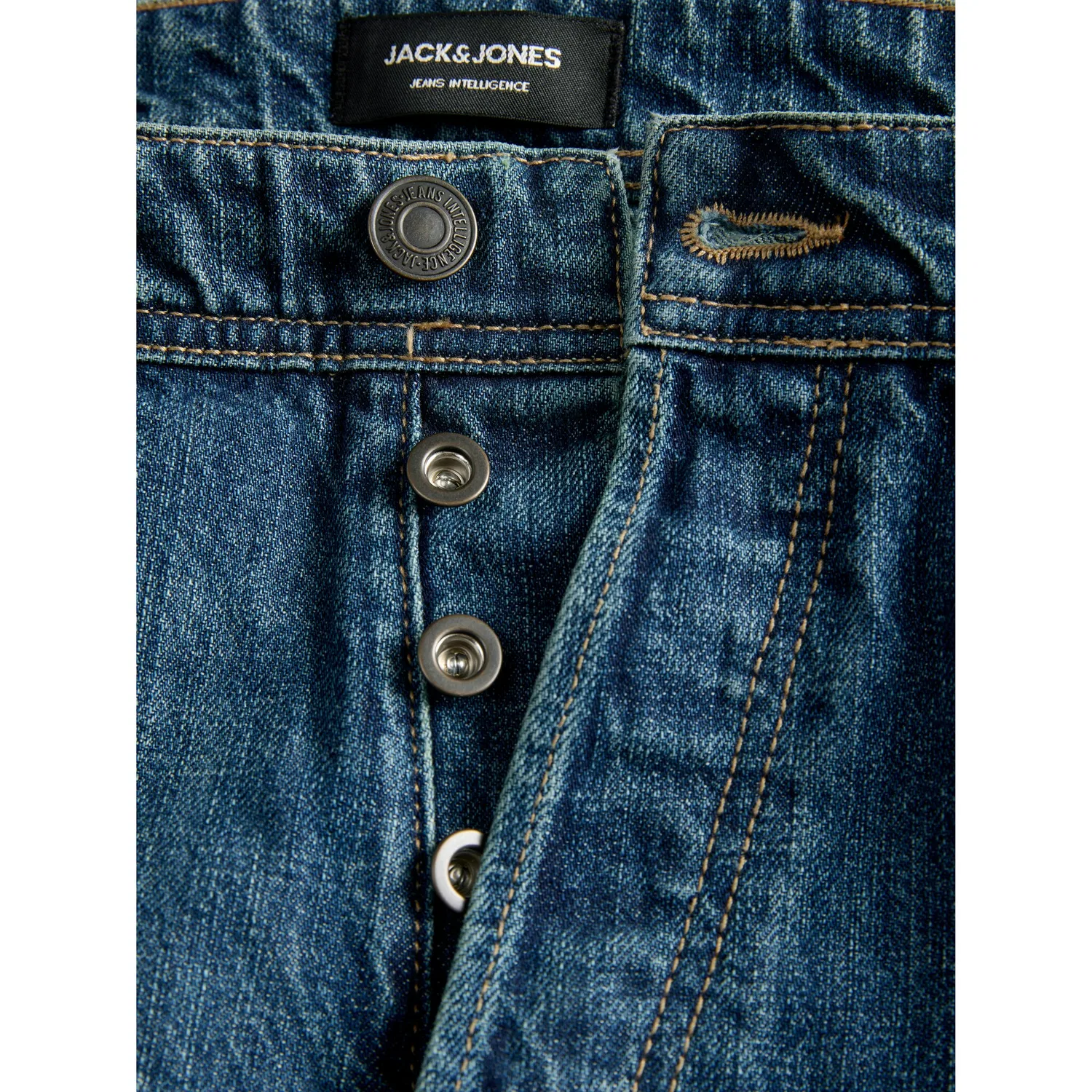 картинка Мужские джинсы свободного кроя Jack & Jones, Dark Blue Washed от магазина Одежда+