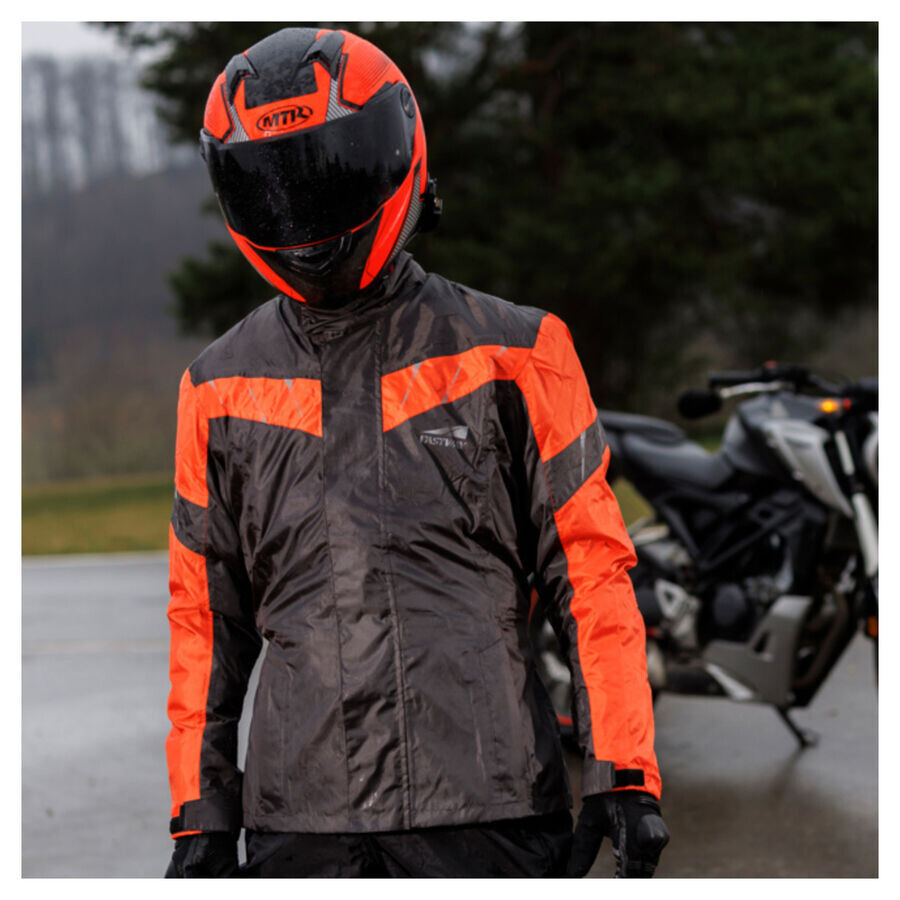 картинка Дождевик Rain Basic 201 Fastway, серый/оранжевый от магазина Одежда+