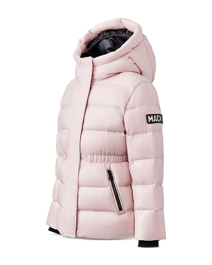 картинка Пуховик унисекс Mackage Alannis с капюшоном - Big Kid, розовый от магазина Одежда+
