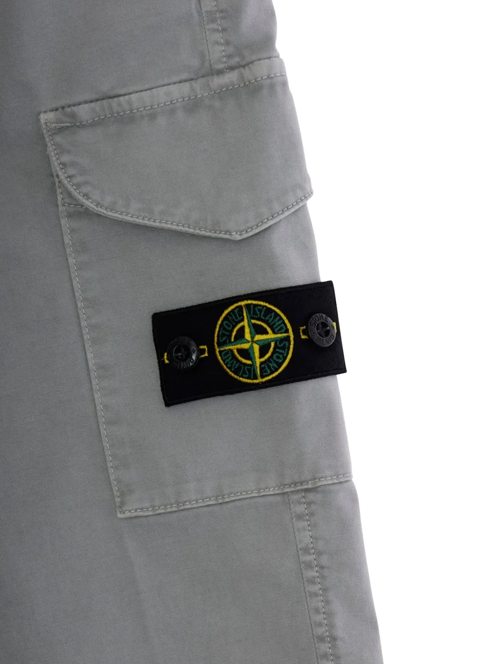 картинка Брюки с карманами-карго Stone Island Junior, серый от магазина Одежда+