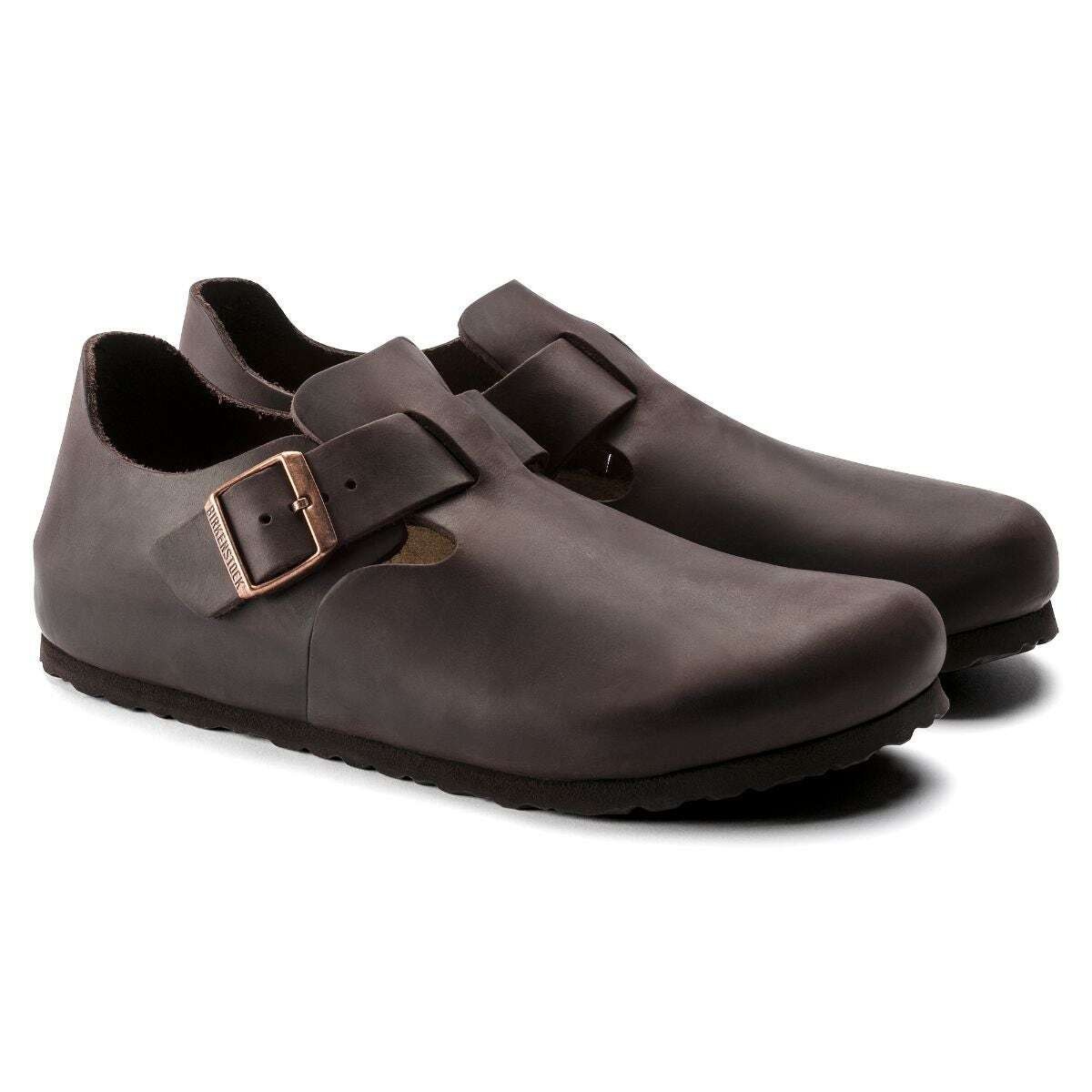 картинка Мюли Birkenstock London Oiled, темно-коричневые от магазина Одежда+