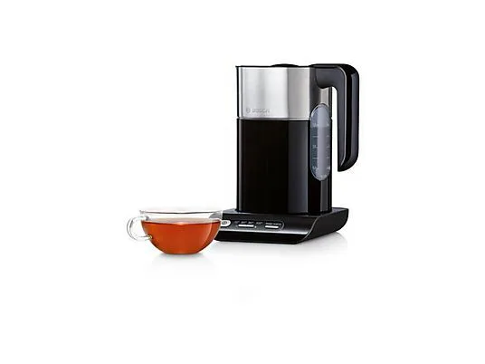 картинка Чайник Bosch TWK 8613 P, черный / серебристый от магазина Одежда+