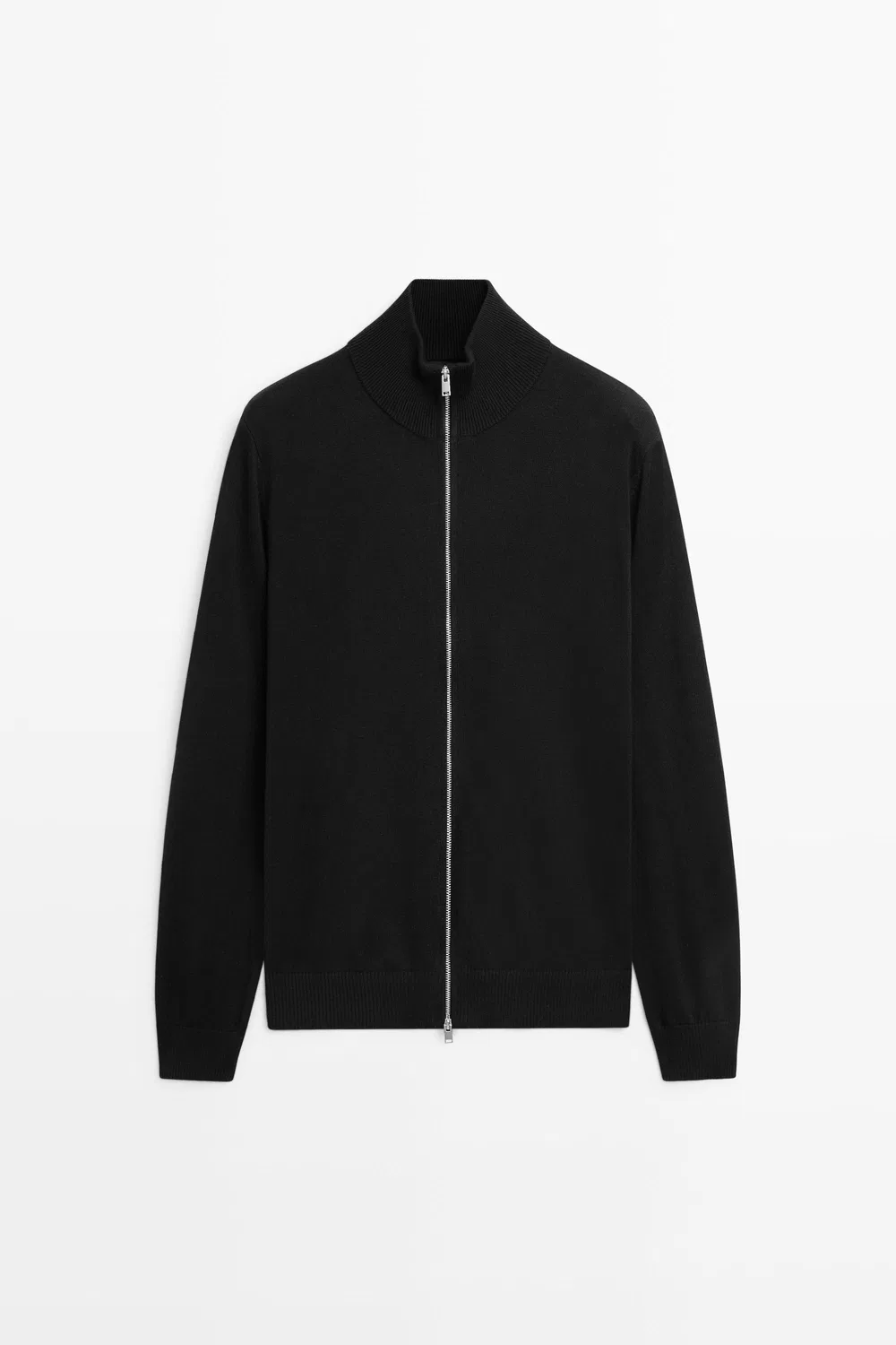 картинка Кардиган Massimo Dutti 100% Cotton Knit, черный от магазина Одежда+