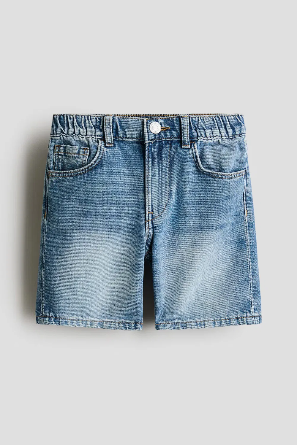 картинка Джинсовые шорты свободного кроя H&M, Helles Denimblau от магазина Одежда+