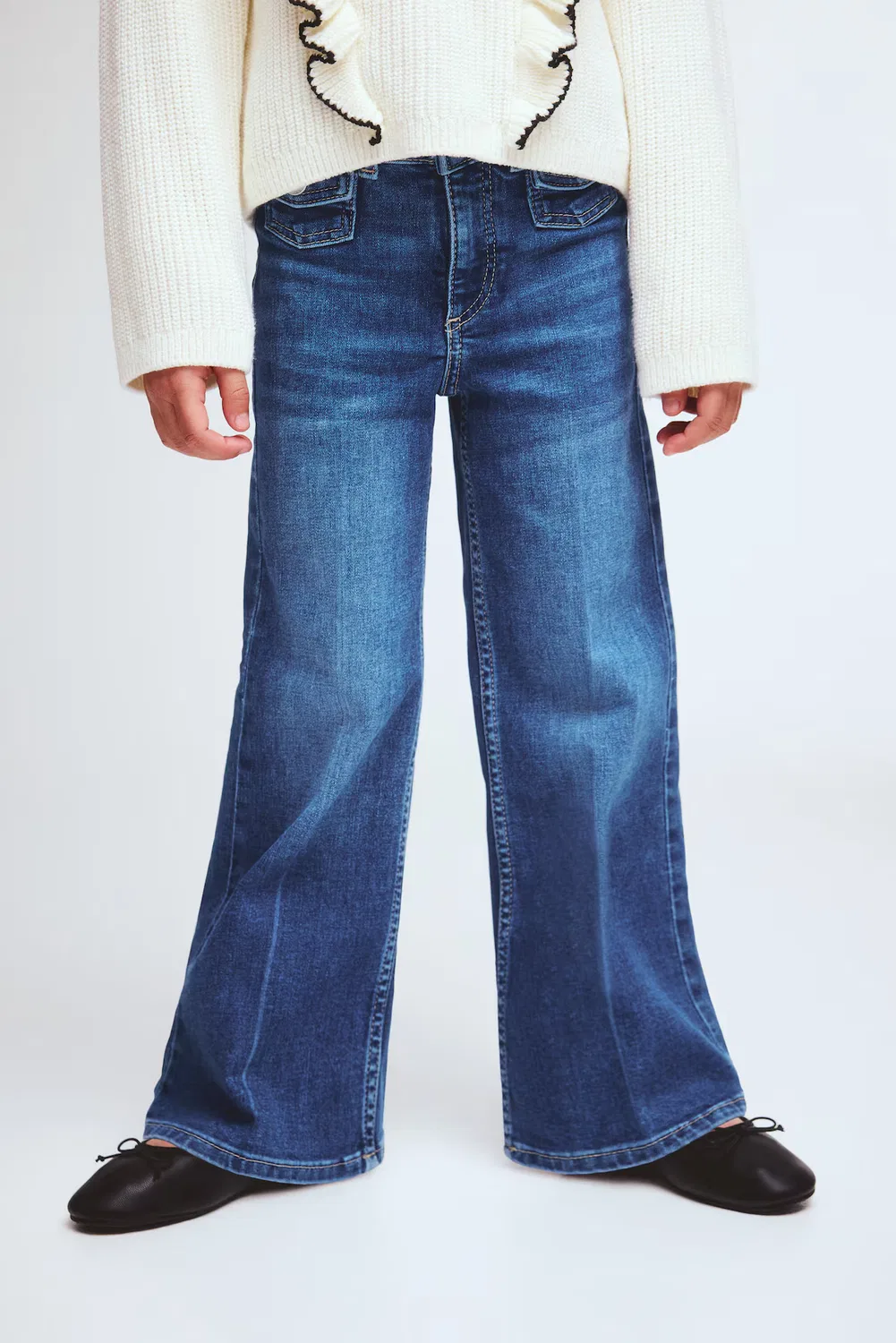 картинка Джинсы с широкими штанинами H&M, Denimblau от магазина Одежда+