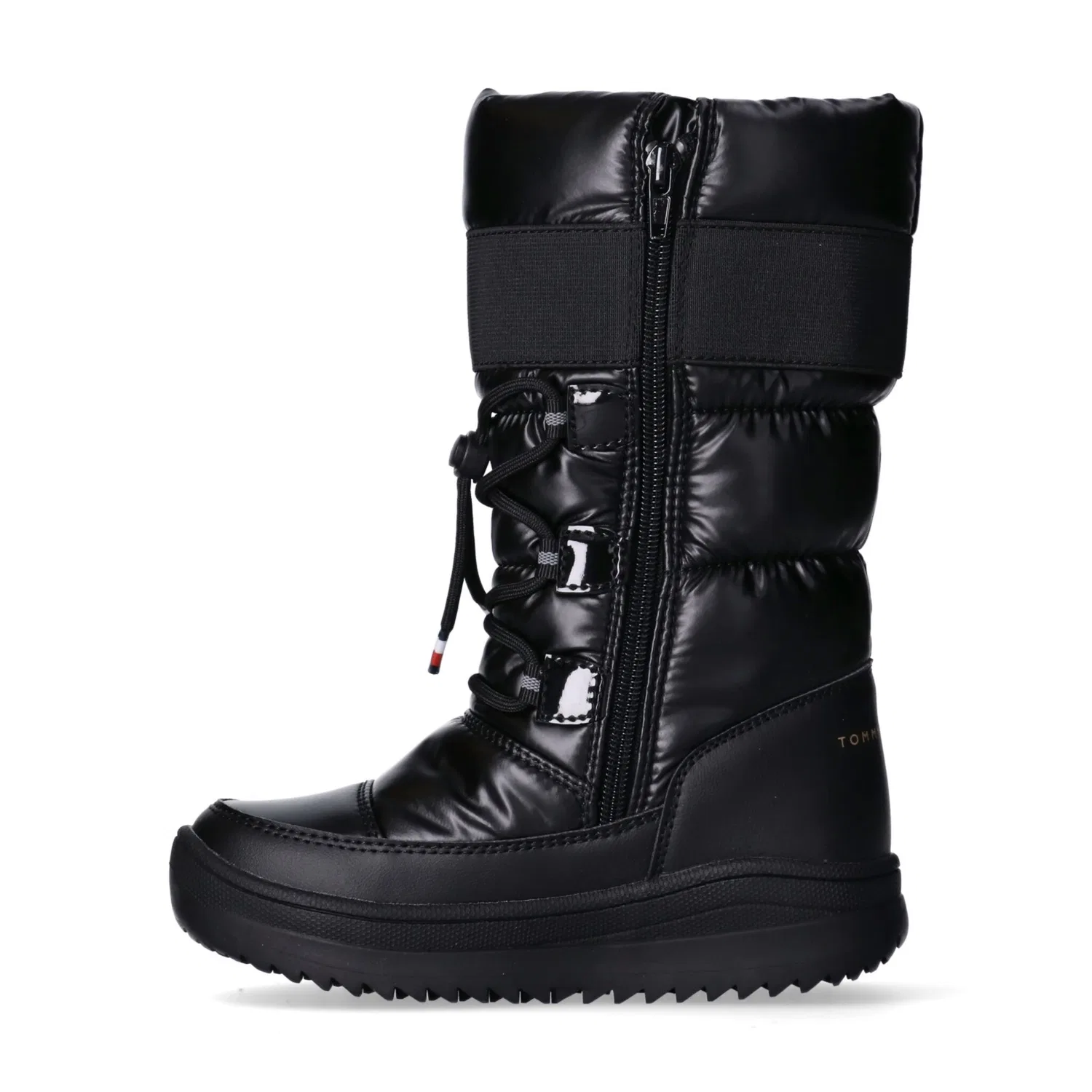 картинка Женские зимние дутики со шнуровкой Tommy Hilfiger, Black от магазина Одежда+