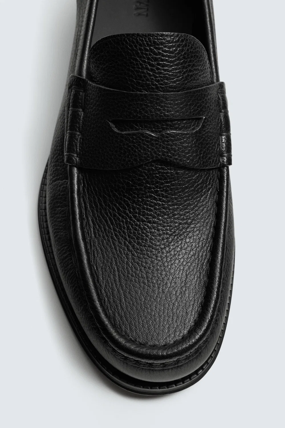 картинка КОЖАНЫЕ ЛОФЕРЫ ZARA, Black от магазина Одежда+