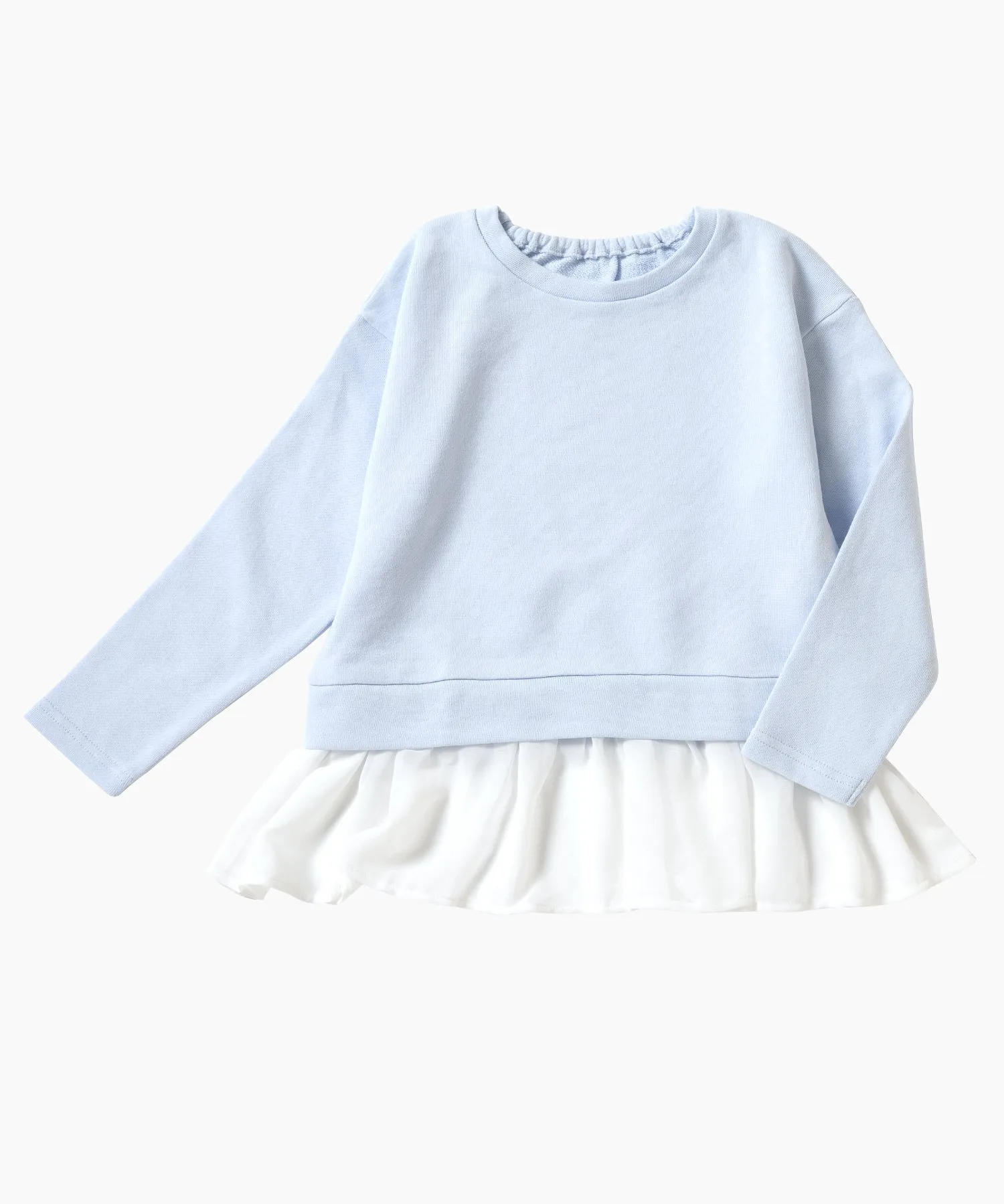 картинка Свитшот рюшистый верх Ever Closet, Sax White от магазина Одежда+