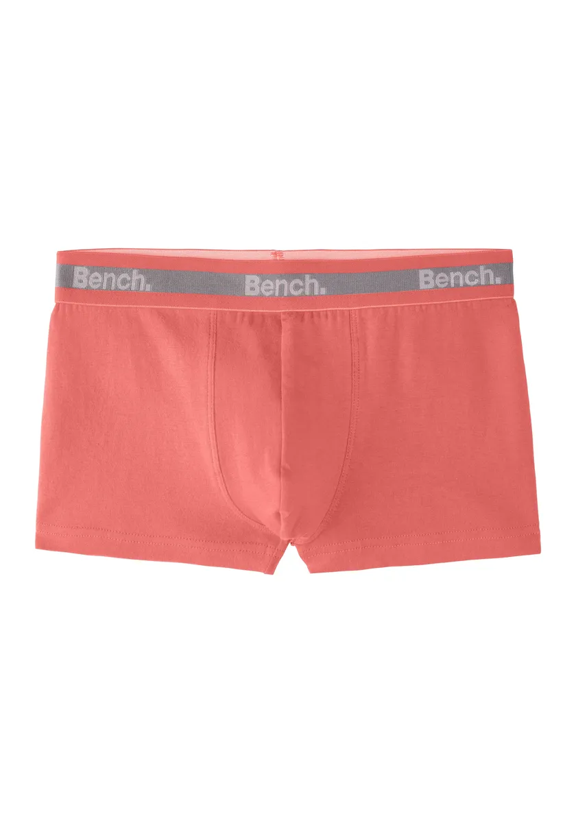 картинка Bench Боксеры (упаковка, 3 шт.), однотонные с неоновыми манжетами, синий от магазина Одежда+