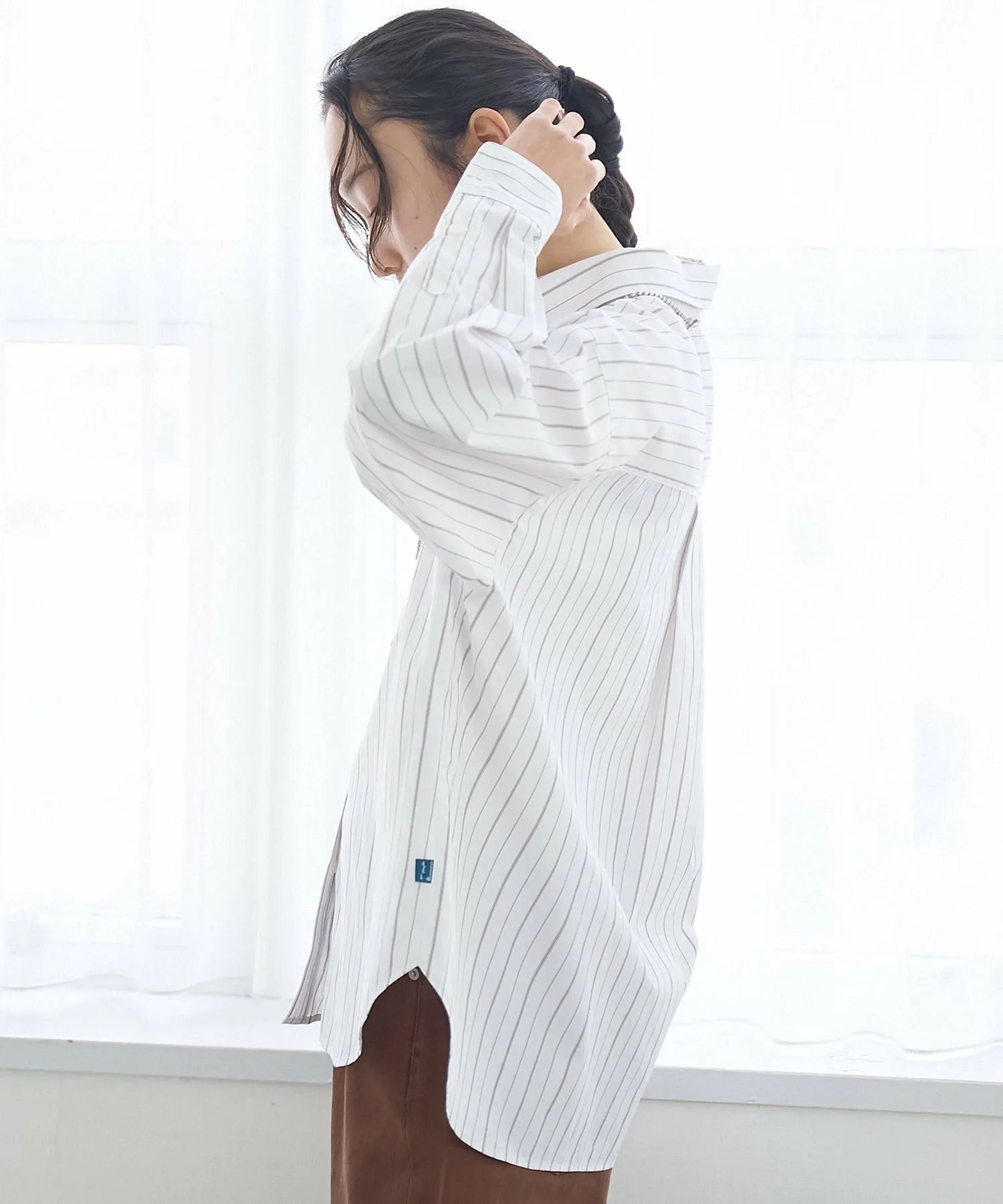 картинка Полосатая рубашка Coen, OFF WHITE от магазина Одежда+