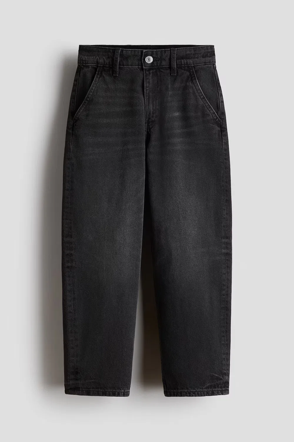 картинка Широкие джинсы с низкой посадкой H&M, Denimschwarz от магазина Одежда+