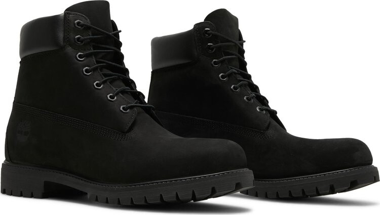 картинка Ботинки мужские Timberland Premium водонепроницаемые кожаные черные от магазина Одежда+