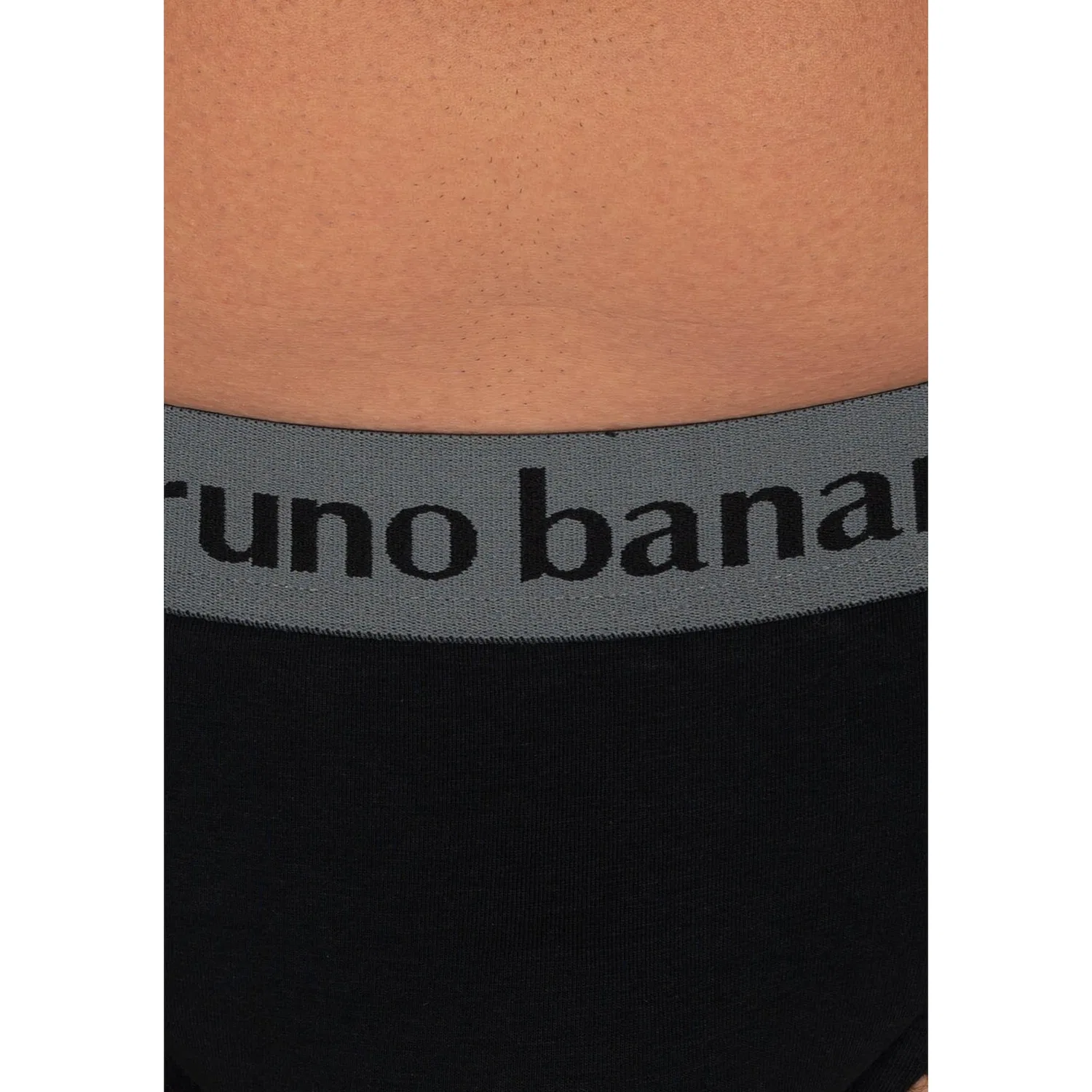 картинка Мужские трусы-слипы Flowing 2erPack Bruno Banani, Moon Gray/Black от магазина Одежда+