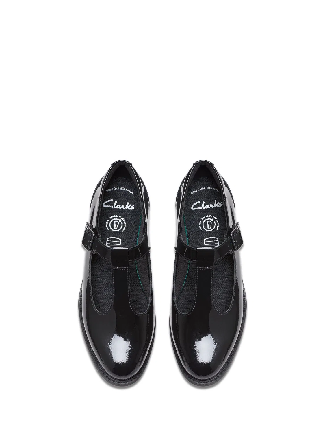 картинка Туфли Clarks Tapa Hope, Мэри Джейн, черный лакированный от магазина Одежда+