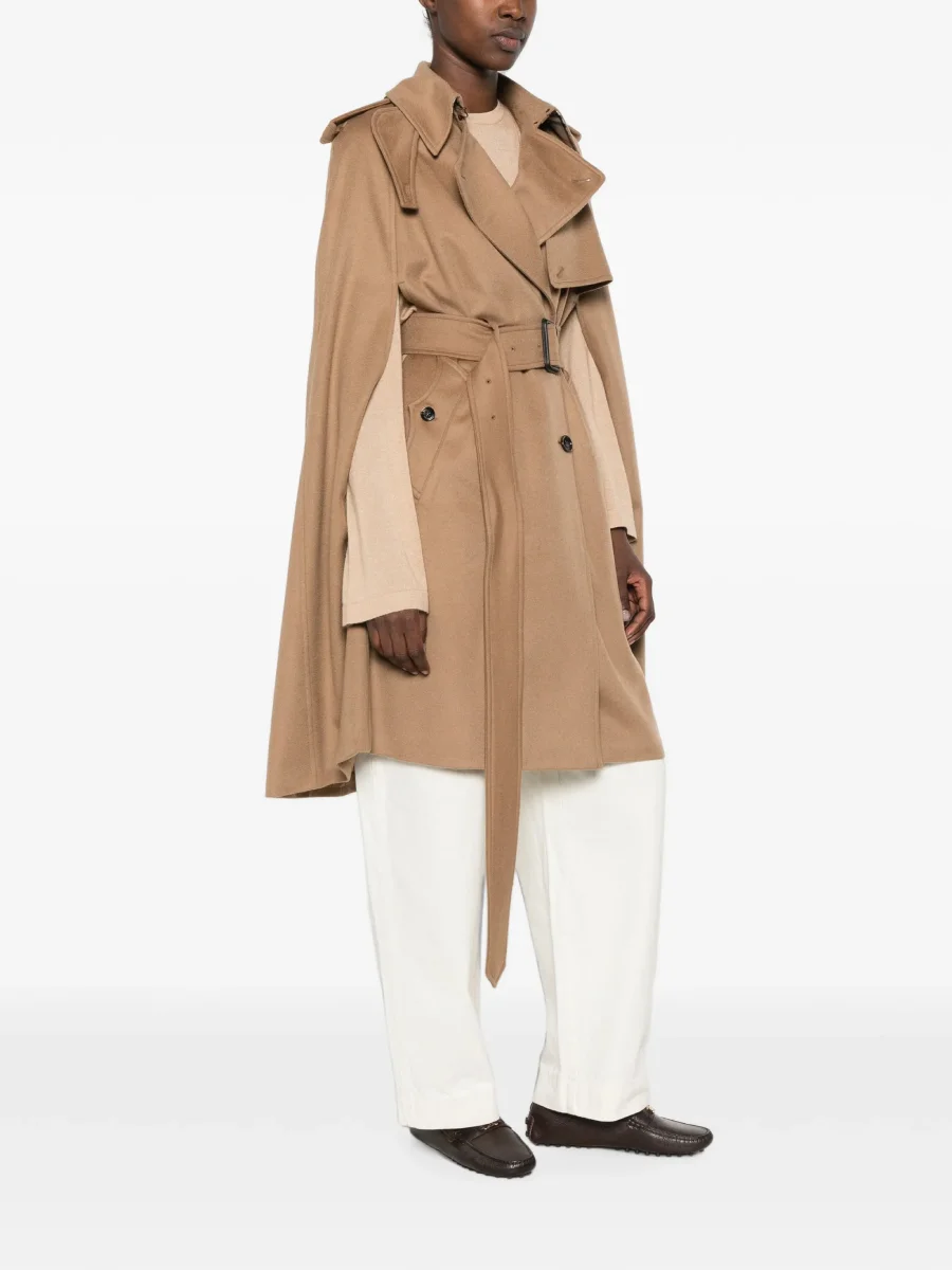 картинка Пальто Burberry двубортное, бежево-коричневый от магазина Одежда+