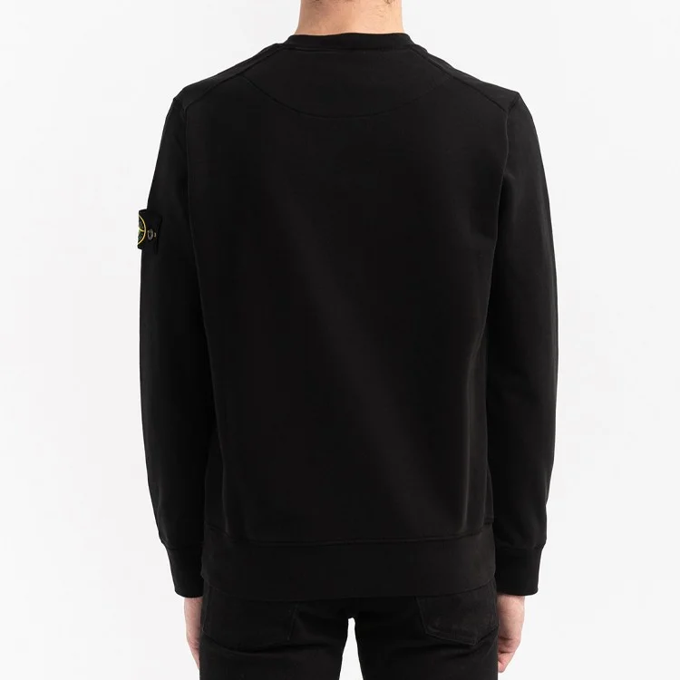 картинка Свитшот Stone Island Garment Dyed Crew Neck, черный от магазина Одежда+