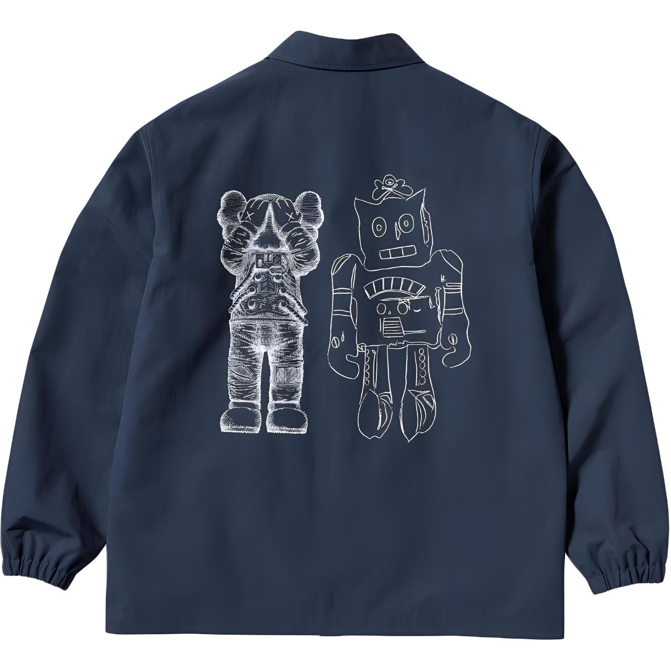 картинка Куртка Uniqlo KAWS + Warhol, унисекс, темно-синИЙ от магазина Одежда+
