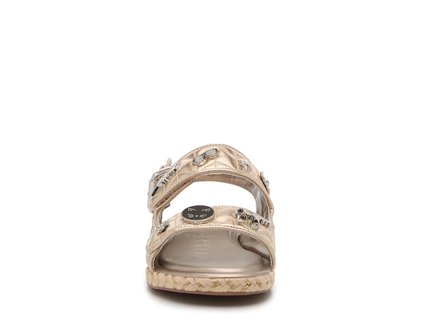 картинка Сандалии Karl Lagerfeld Paris Charlay Sandal, Pale Gold Metallic от магазина Одежда+