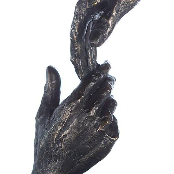 картинка Декоративная скульптура GILDE Two Hands, бронзовый от магазина Одежда+