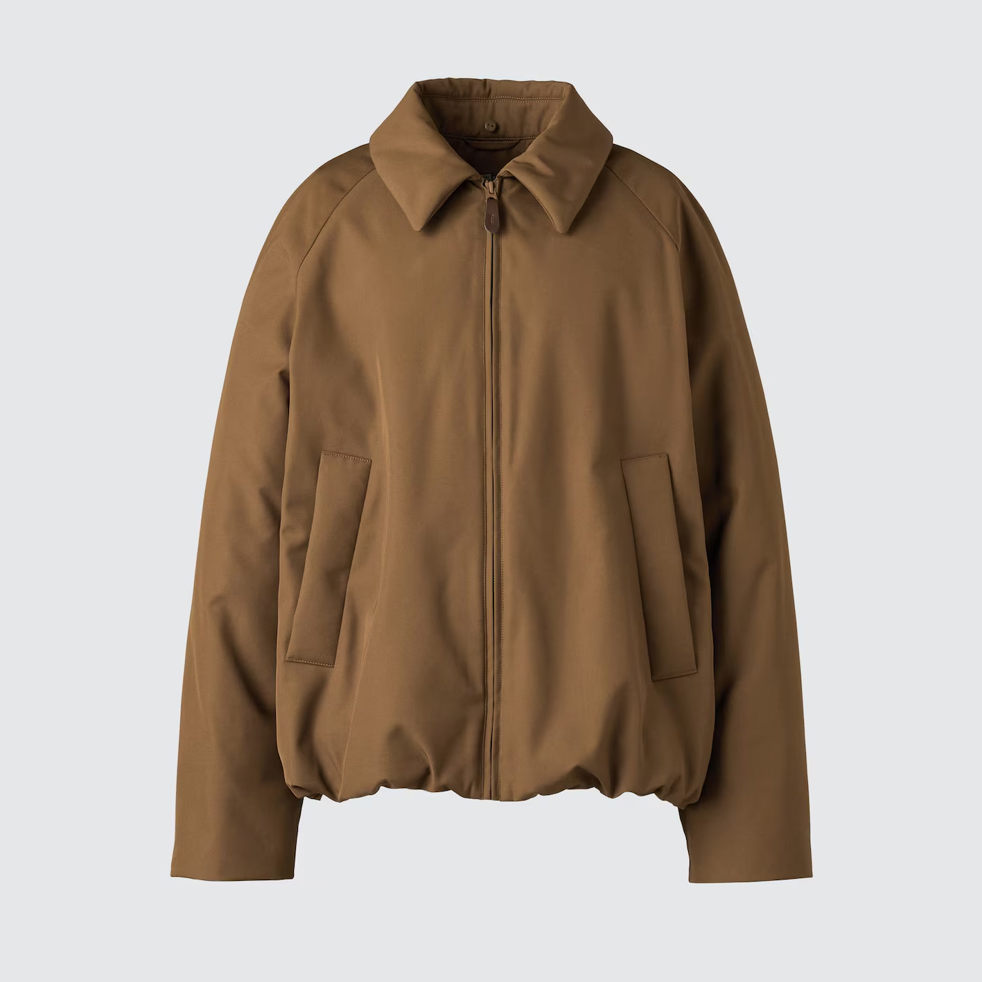 картинка Утепленный бомбер Puffertech Uniqlo, 36 коричневый от магазина Одежда+