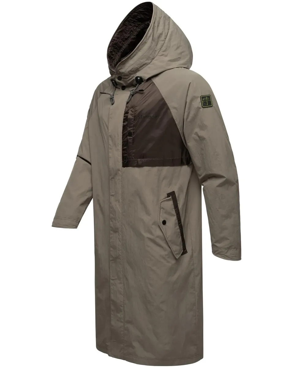 картинка Плащ Stone Harbor Zafaar Long Hooded, коричневый от магазина Одежда+