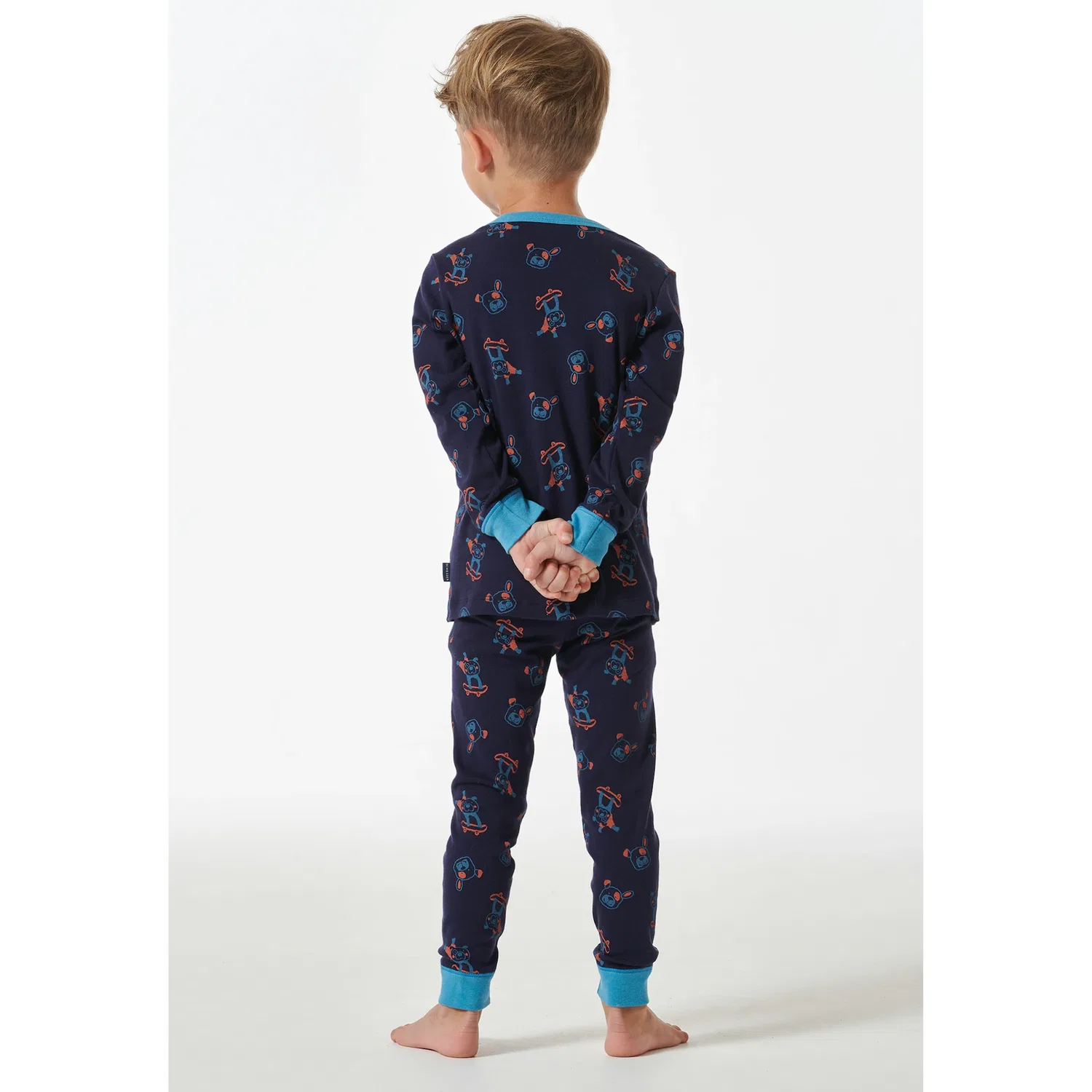 картинка Детская пижама с принтом Boys World Schiesser, Dark Blue от магазина Одежда+