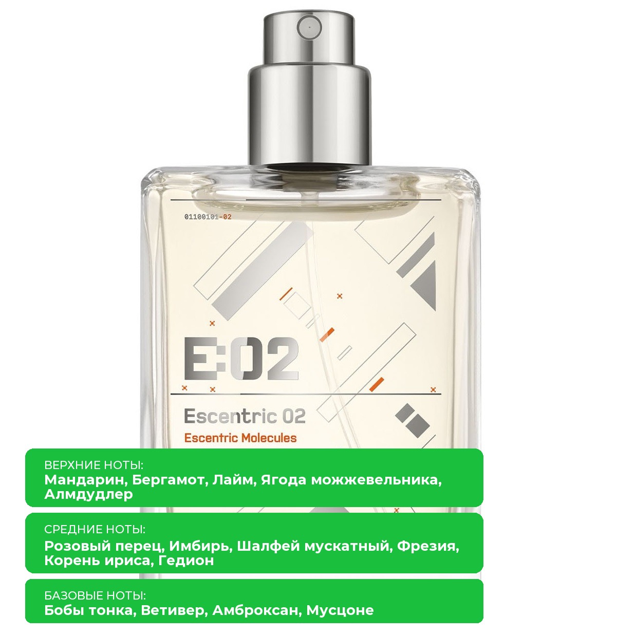 картинка Escentric Molecules Escentric 02: Аромат-Настроение от магазина Одежда+