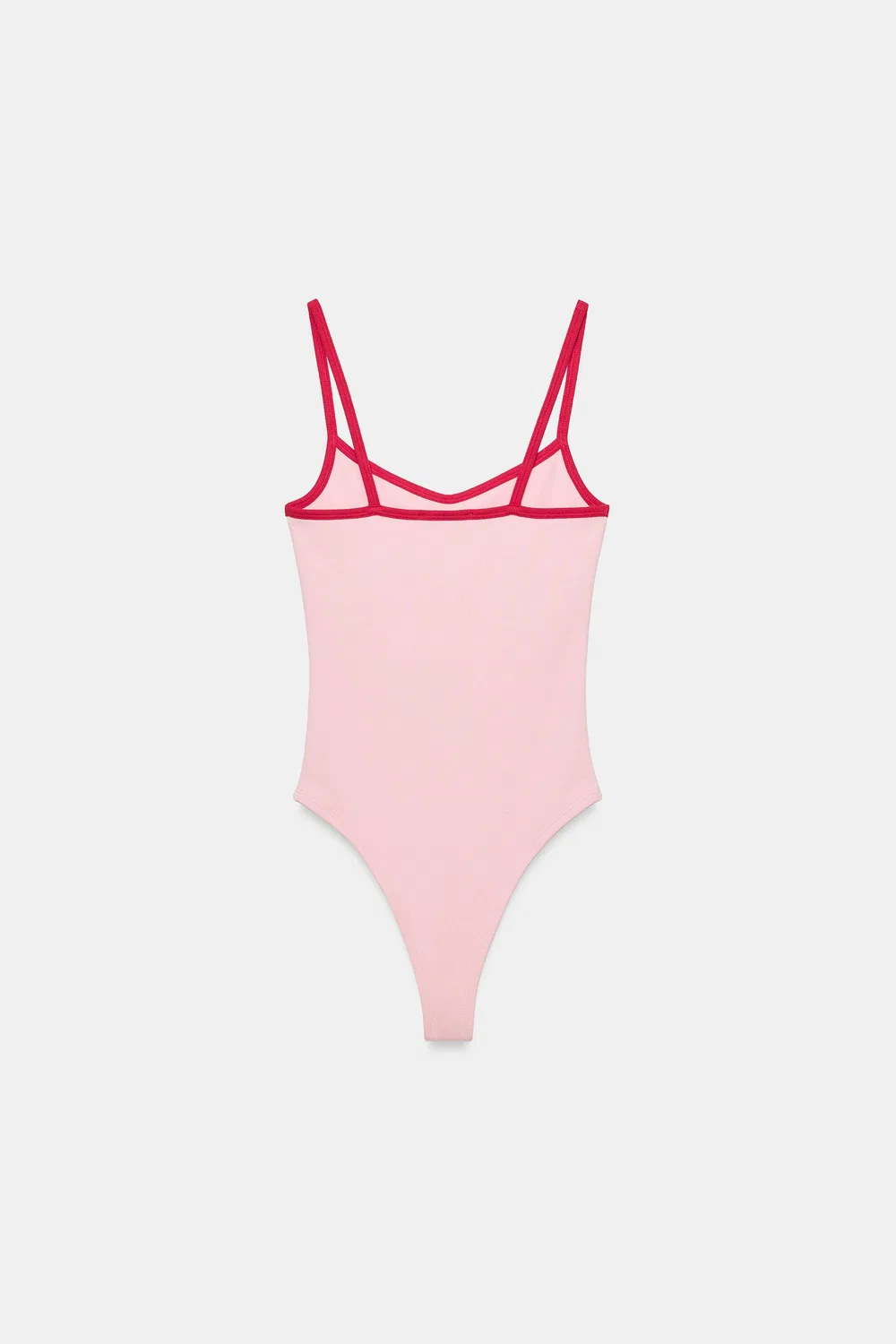 картинка Боди с контрастной окантовкой ZARA, Pink от магазина Одежда+
