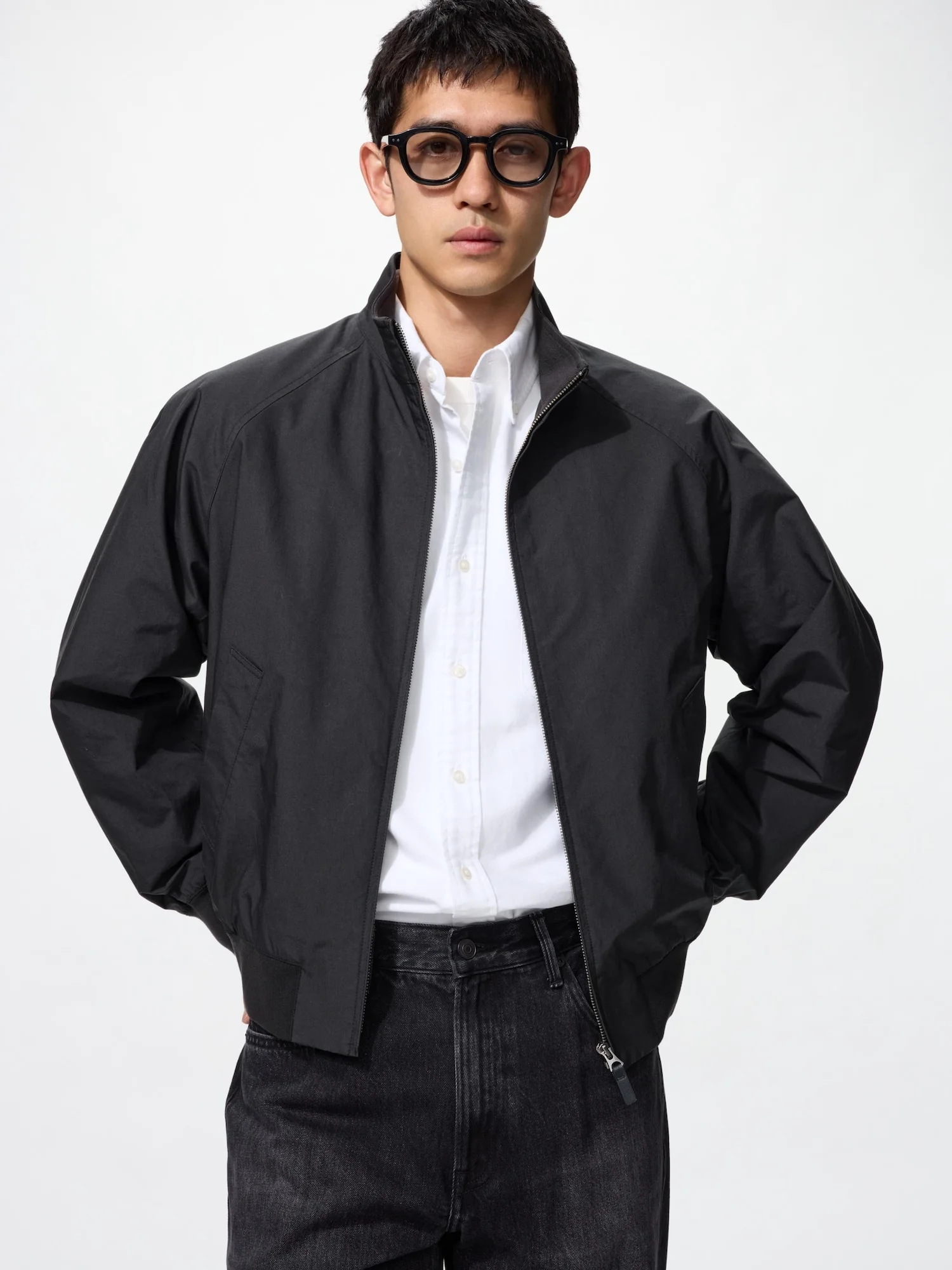 картинка Куртка Uniqlo Harrington, 09 черный от магазина Одежда+