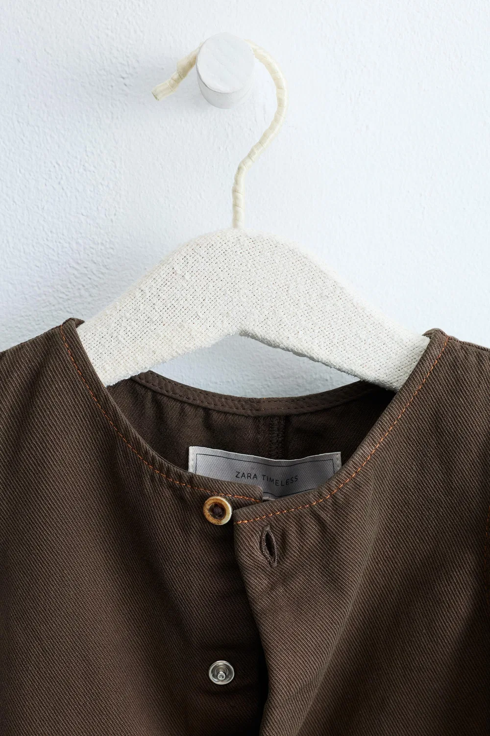 картинка ZARA TIMELESS - Простой комбинезон из твила, Dark brown от магазина Одежда+