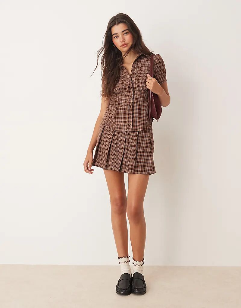 картинка Рубашка Miss Selfridge, сшитая на заказ, в клетку от магазина Одежда+